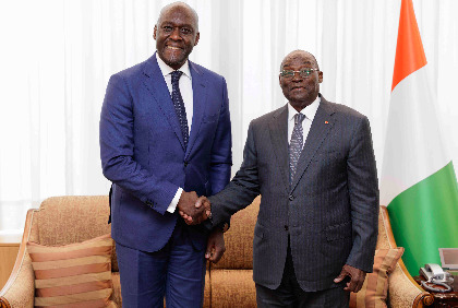 Côte d’Ivoire : Tiémoko Meyliet KONÉ s’est entretenu avec le Directeur Général de la SFI, M. Makhtar DIOP