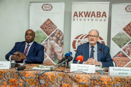 Conférence de presse conjointe relative à la baisse des prix du cacao
