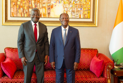 UEMOA: le président de la Communission chez le Chef de l'Etat ivoirien