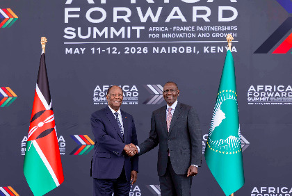 En marge du sommet Africa Forward, Alassane Ouattara s’entretient avec son homologue kényan
