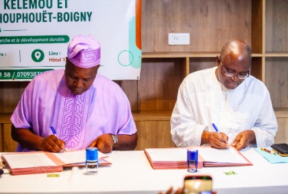 Côte d'Ivoire : Signature de convention entre la fondation Kelemou et l'Université Félix houphouët Boigny 