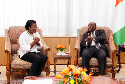 Côte d’Ivoire : Cheffe Viviane Kouamé reçu par le Vice-President Tiémoko Koné
