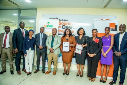 Signature de deux conventions de partenariat entre Orange Bank Africa  et la Société de Garantie des Crédits aux PME
