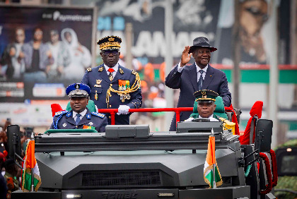 Cérémonie officielle de célebration du 66è Anniversaire de la Fête de l'Indépendance de la Côte d'Ivoire