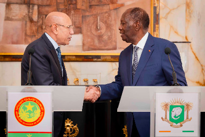 Diplomatie: Le Président de la République, Alassane OUATTARA s'entretient avec son homologue mauritanien