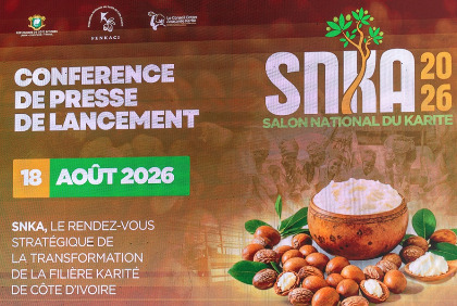 Conférence de presse sur le Salon National du Karité (SNKA) à Abidjan