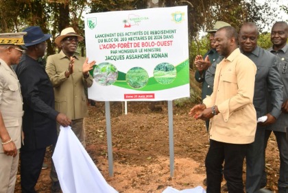 Côte d’Ivoire : Lancement du reboisement de 200 hectares et annonce d'une usine agro-industrielle à Bolo-Ouest