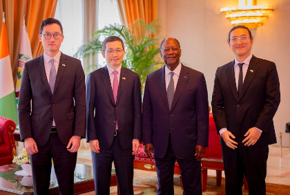Cérémonie de Présentation des Lettres de Créance du nouvel Ambassadeur de la République de Corée en Côte d'Ivoire