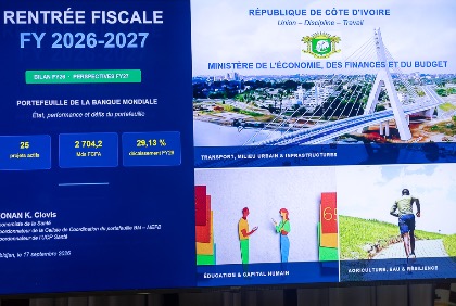 Portefeuille Banque mondiale, la Côte d’Ivoire vise au moins 32 % de décaissement en 2026-2027
