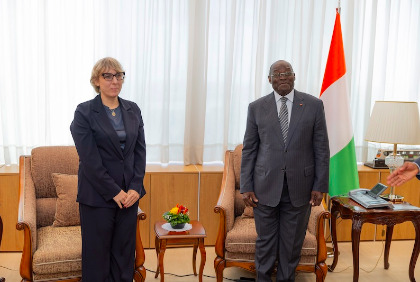 Diplomatie: Tiémoko Meyliet KONÉ reçoit l'ambassadeur d'Italie à Abidjan