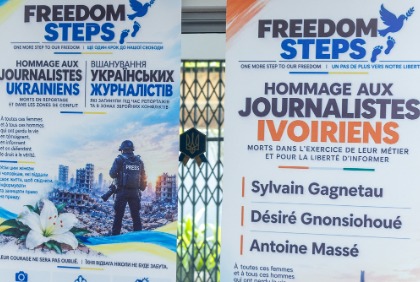 Liberté de la presse : l’Ukraine et ses partenaires rendent hommage aux journalistes victimes de la guerre 
