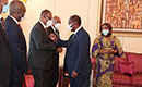 Entretien du Président de la République, S.E.M. Alassane OUATTARA avec Mme Shirley Ayorkor BOTCHWAY et M. Jean-Claude BROU