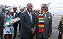 AFRICA CEO FORUM 2018 : arrivée à Abidjan du Président de la République du Zimbabwe, S.E.M. Emmerson Mnangagwa