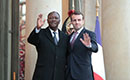Entretien du Président de la République, S.E.M. Alassane Ouattara avec son homologue Français, S.E.M Emmanuel Macron