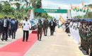 Arrivée du Président de la République, à Daloa  pour sa visite d`Etat des Régions du Haut-Sassandra, du Gôh et du Lôh-Djiboua.