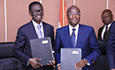 Signature d`accords de prêts entre la Côte d`Ivoire et la BOAD portant sur le financement de la réhabilitation de l`immeuble Postel 2001
