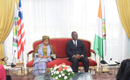 Entretien du Président Ouattara avec son homologue du Libéria Ellen Johnson-Sirleaf