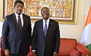 Entretien du Président Alassane Ouattara, avec avec le Président de la Commission de la CEDEAO, M. Marcel De Souza