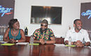 En prélude au concert qu`il donnera à la 3è édition de Abidjan By Night,  Fally Ipupa anime une conférence de presse