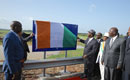 Cérémonie d`inauguration du pont de Béoumi par le Président de la République