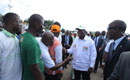 Presidentielle 2015:  Arrivée du Président Alassane OUATTARA, Candidat du RHDP, à Bouaké
