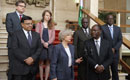 Le Président Alassane Ouattara, a échangé avec Mme Elisabeth Guigou