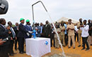 Inauguration du système complet d`adduction en eau potable du village de Sassako-Begnini