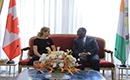 Coopération Ivoiro-canadienne: Julie Payette reçue en audience par le Président Ouattara