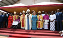 Messe d`action de grâce : le couple présidentiel honore le cardinal Jean-Pierre Cardinal Kutwa à Blockhauss