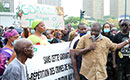 Manifestation des victimes de la crise post électorale contre le retour de Laurent Gbagbo en Côte d`Ivoire