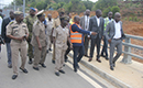 Entretien routier: Visite des travaux Trançon bassam-N`Zikro, Pont Noé-Ghana, Route de Tiapoum