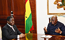 Le président Bédié reçu par le président ghanéen, Nana Akufo Addo