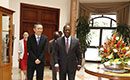 Entretien du Président de la République, S.E.M. Alassane Ouattara, avec l`Ambassadeur de la République de Corée en Côte d`Ivoire, S.E.M. Rhee Yong-il