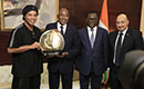 Ronaldinho reçu en audience par le 1er ministre Amadou Gon