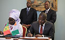 Coopération sud-sud: cinq accords bilatéraux signés entre la Côte d`Ivoire et le Sénégal