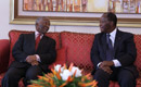 Entretien du Président de la République, S.E.M. Alassane Ouattara avec Thabo Mbeki, ancien Chef d`Etat sud-africain