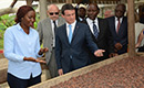 Visite en Côte d`Ivoire du PM Français Manuel Valls