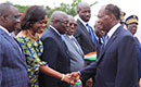 Visite d`Etat dans la région du Gontougo: arrivée du Président Ouattara à Bondoukou