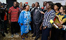 Visite du Président de la République, S.E.M. Alassane Ouattara, aux sinistrés de la Riviera-Alabra et de la Riviera-Palmeraie