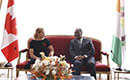 Entretien du Président de la République, S.E.M. Alassane Ouattara, avec S.E. La Très Honorable Julie PAYETTE, Gouverneure Générale du Canada