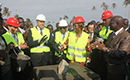 Cérémonie de pose de la première pierre du plus grand pa​rc​ d`attraction de l`Afrique de l`Ouest dans la commune de Port-Bouët