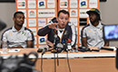Eliminatoires mondial 2018/ le sélectionneur des Eléphants Marc Wilmots anime une conférence de presse avant la double confrontation face au Gabon