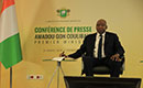 Primature: le Premier Ministre Amadou Gon Coulibaly face à la presse