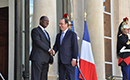 Entretien du Président OUATTARA avec son homologue français