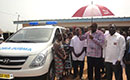 Cérémonie de remise d`une ambulance médicalisée au canton Gblo blê (Bouaké)