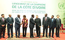 Cérémonie de lancement de la Campagne de la Côte d`Ivoire pour un siège de Membre non permanent au Conseil de Sécurité de l`ONU