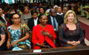 La Première Dame, Dominique Ouattara a prié à la Paroisse Saint Jean de Cocody