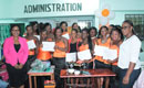 Cérémonie de remise de diplômes des élèves de l`école Michèle Yakice par la fondation Orange Côte d`ivoire Telecom