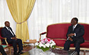 Le Président Alassane Ouattara reçoit le ministre Pacôme Moubelet Boubeya, émissaire du président Ali Bongo