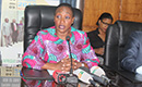 Lancement ICASA, point de presse de la Ministre Raymonde Goudou